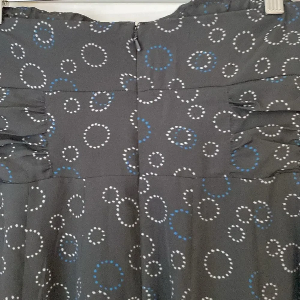 NWT NEW American Eagle Circle Print Strapless Mini Dress Sweetheart Neck Size 2